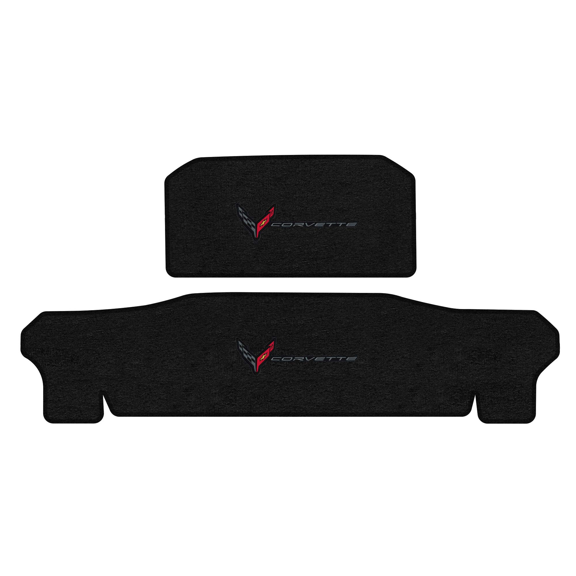 Premium Custom-Fit Carpeted Floor Mats for 2020+ Corvette C8 Coupe - Luxury Car Floor Liners with Standard Binding (Charcoal, Includes Frunk & Trunk Mats) | Perfect for Daily Driving & Car Shows
