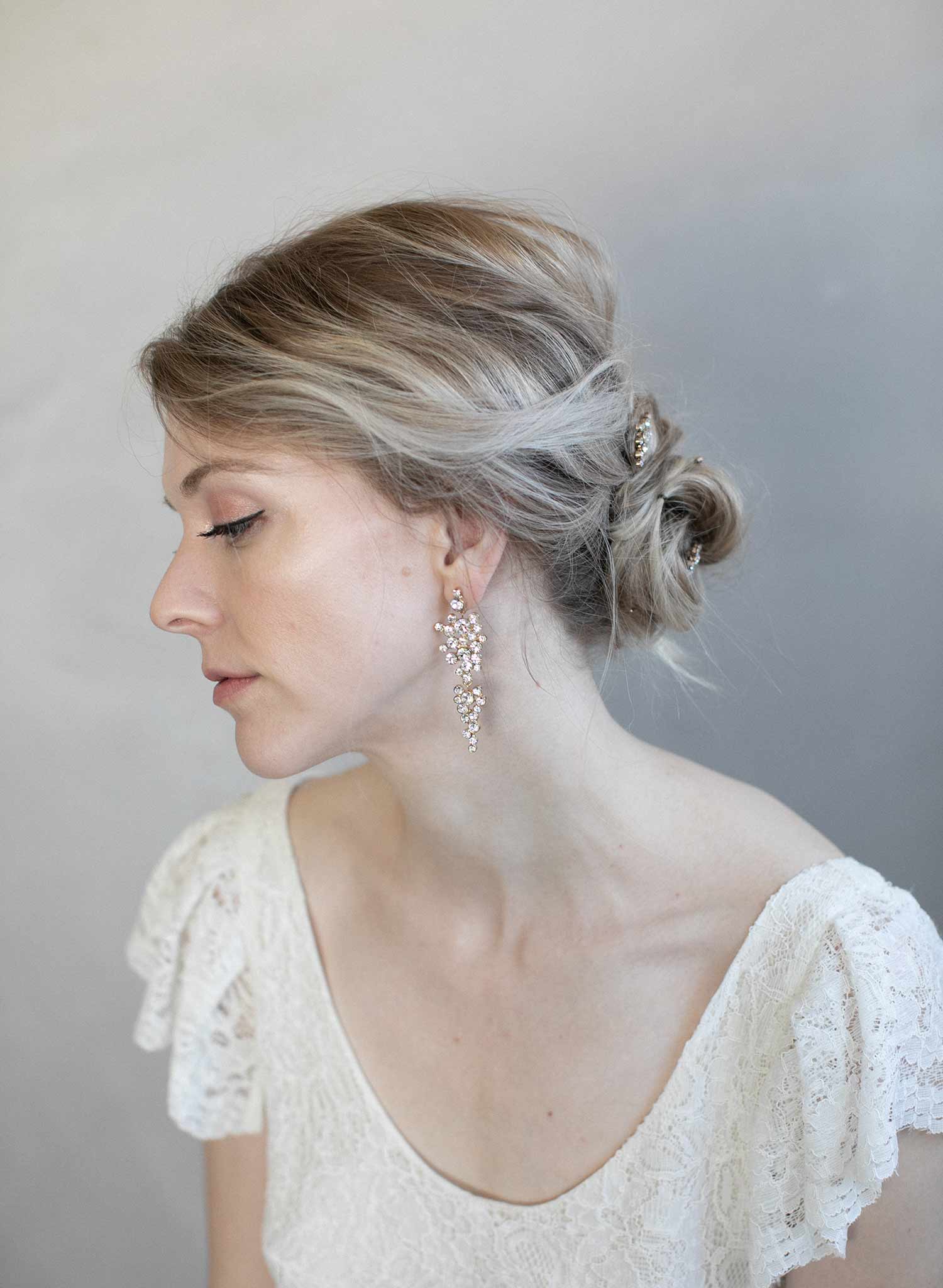 Champagne Bubbles Drop Earrings - Elegant Dangling Jewelry for Women | Style #976 | Perfect for Parties, Weddings & Special Occasions