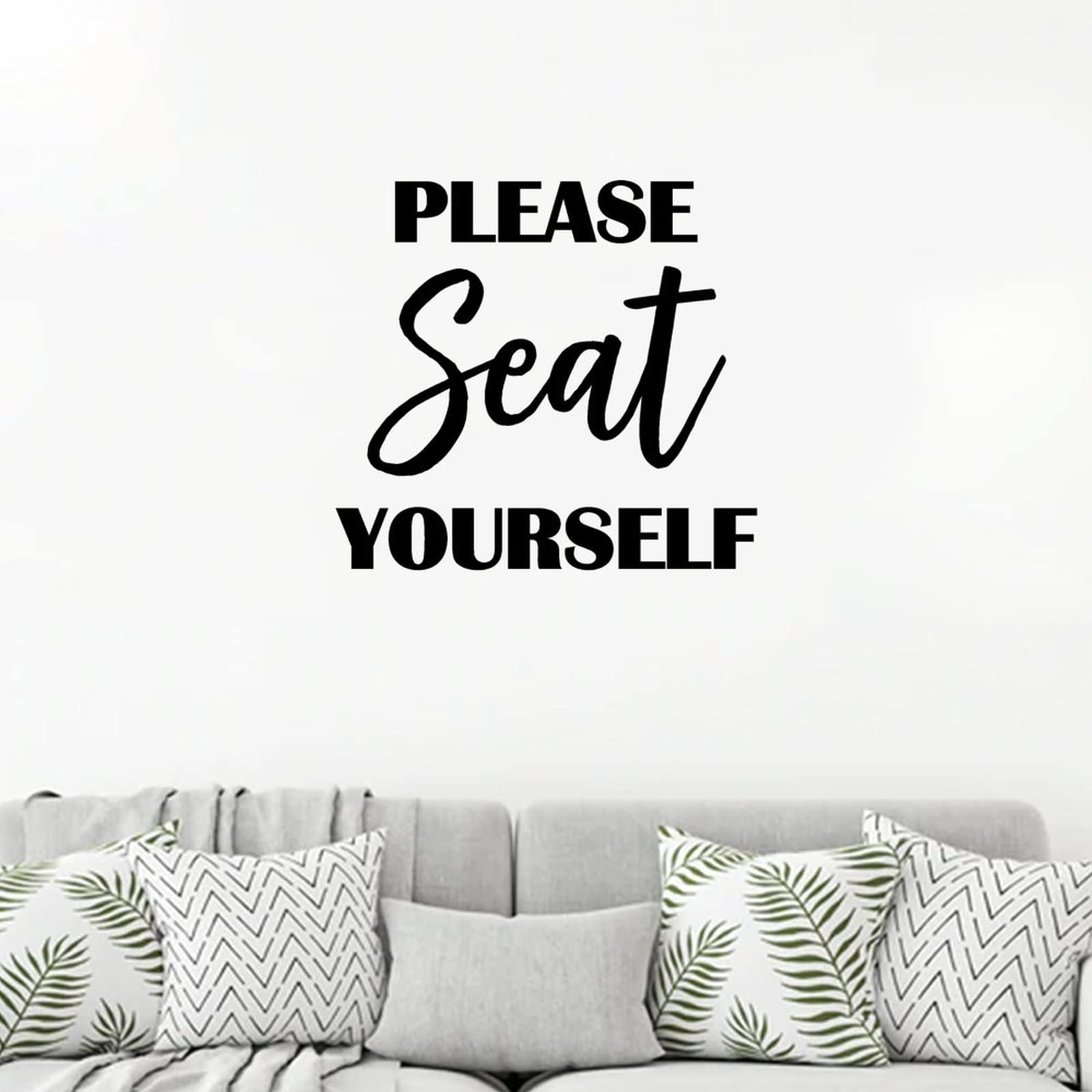 Inspirational Bible Verse Wall Decal Stickers - 22 Inch Waterproof Vinyl Home Decor for Kitchen, Dining, Bathroom, Living Room & Office - Perfect for Faith-Based Home Decor & Gift Giving