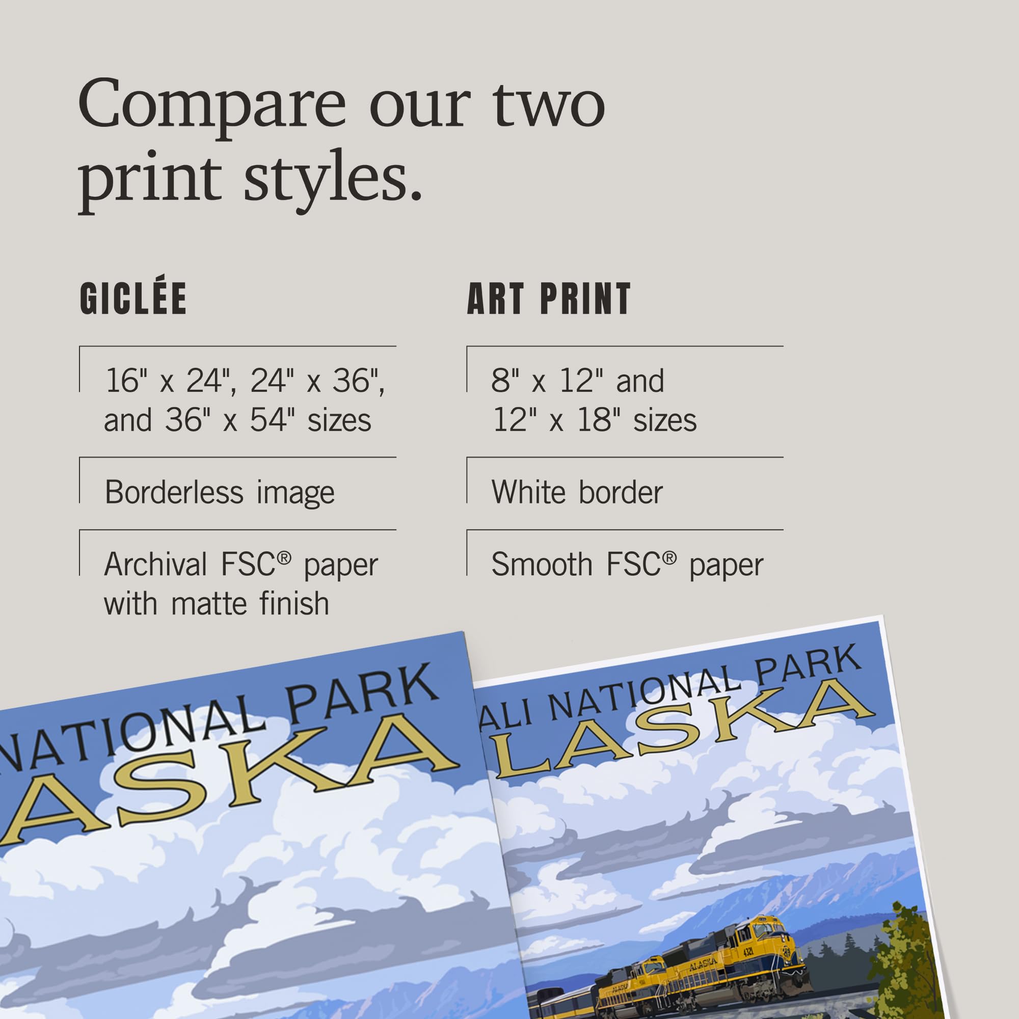 Lantern Press 16x24 Inch Giclee Art Print - Denali National Park Alaska Landscape with Hurricane Gulch - Wall Decor for Living Room, Bedroom & Office