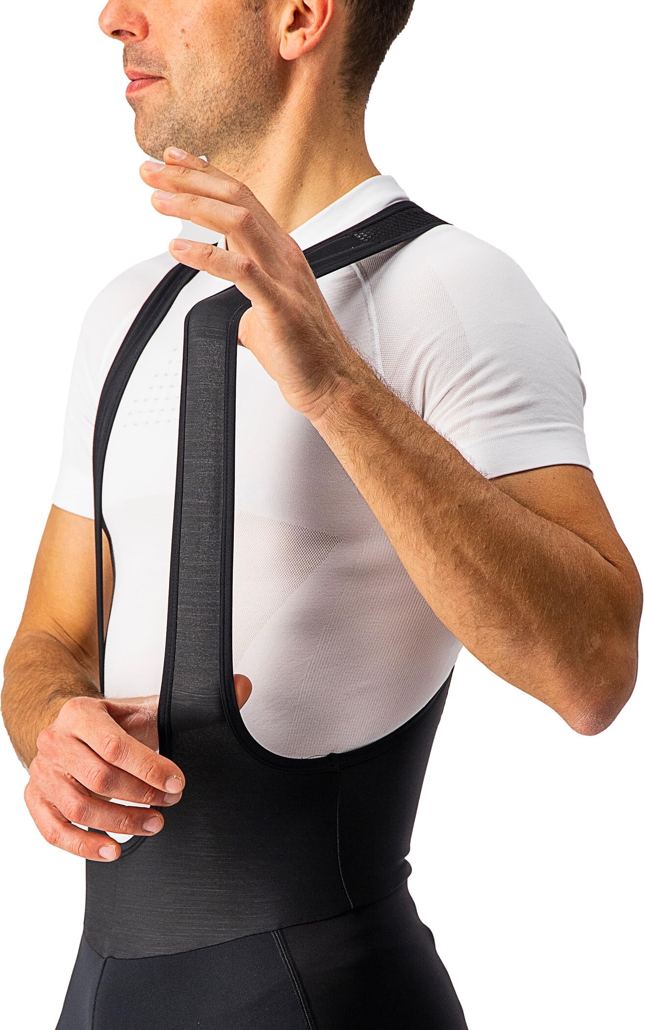 CASTELLI Men's Cycling Bib Shorts - Breathable & Padded for Comfort - Black - Size L - Perfect for Road Biking & Indoor Training