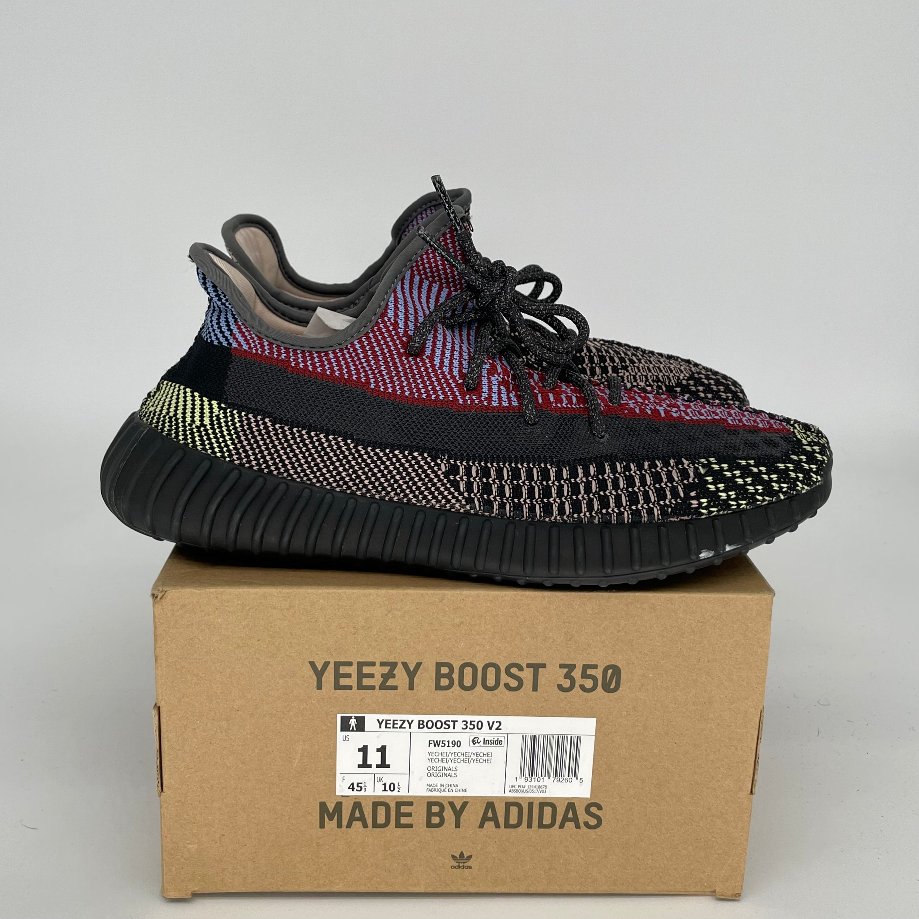 Adidas Yeezy Boost 350 V2 Yecheil Non-Reflective - Men's Size 11 Running Shoes | Stylish Sneakers for Casual Wear, Gym & Street Fashion