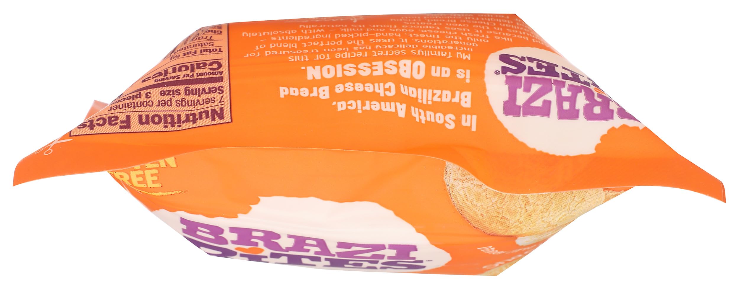 Brazi Bites Original Brazilian Cheese Bread - 11.5 oz Frozen Gluten-Free Snacks | Perfect for Parties, Breakfast & Keto Diet
