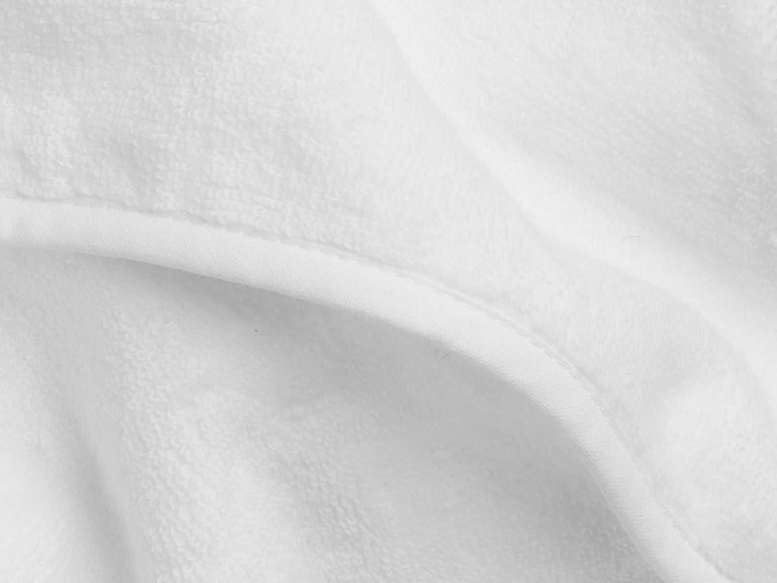 Organic Hooded Baby Towel - Soft 100% Cotton Bath Towel for Newborns & Infants - White - Perfect for Bath Time, Swimming & Spa Days