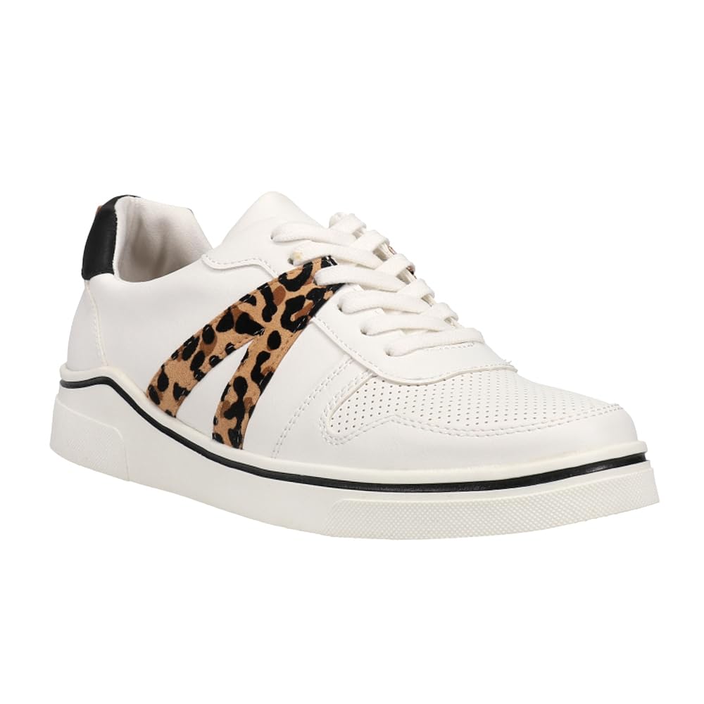 **MIA Alta Women's Vegan Leather Lace-Up Sneakers – Stylish Casual & Athletic Shoes for Walking, Running & Everyday Wear**