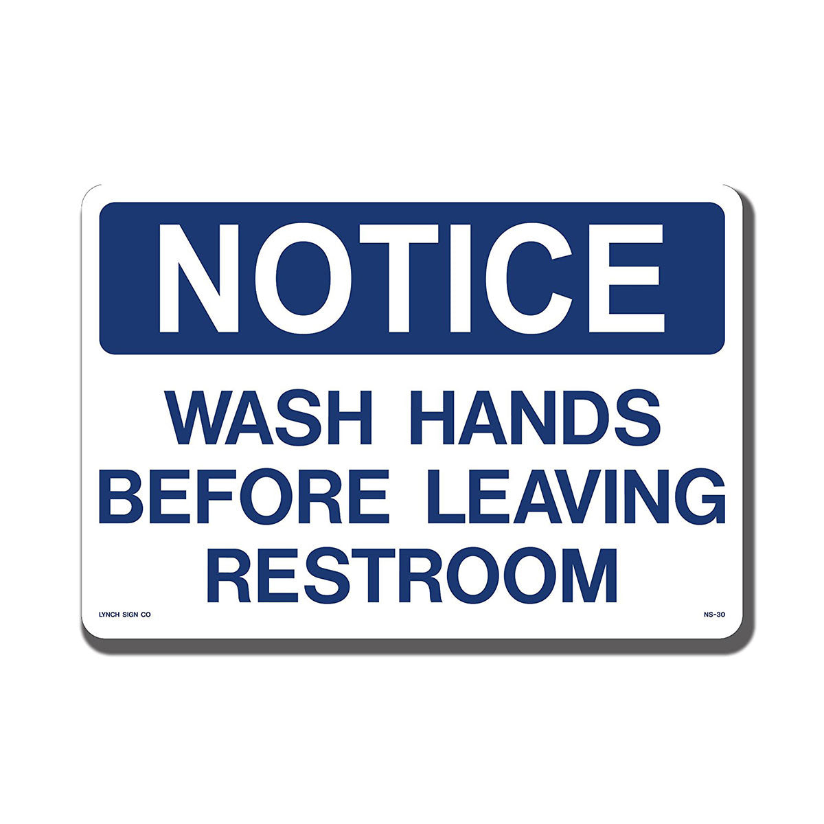 Wash Hands Before Leaving Restroom Sign - 14x10 Inches - ADA Compliant Bathroom Hygiene Sign for Restaurants, Offices & Public Spaces