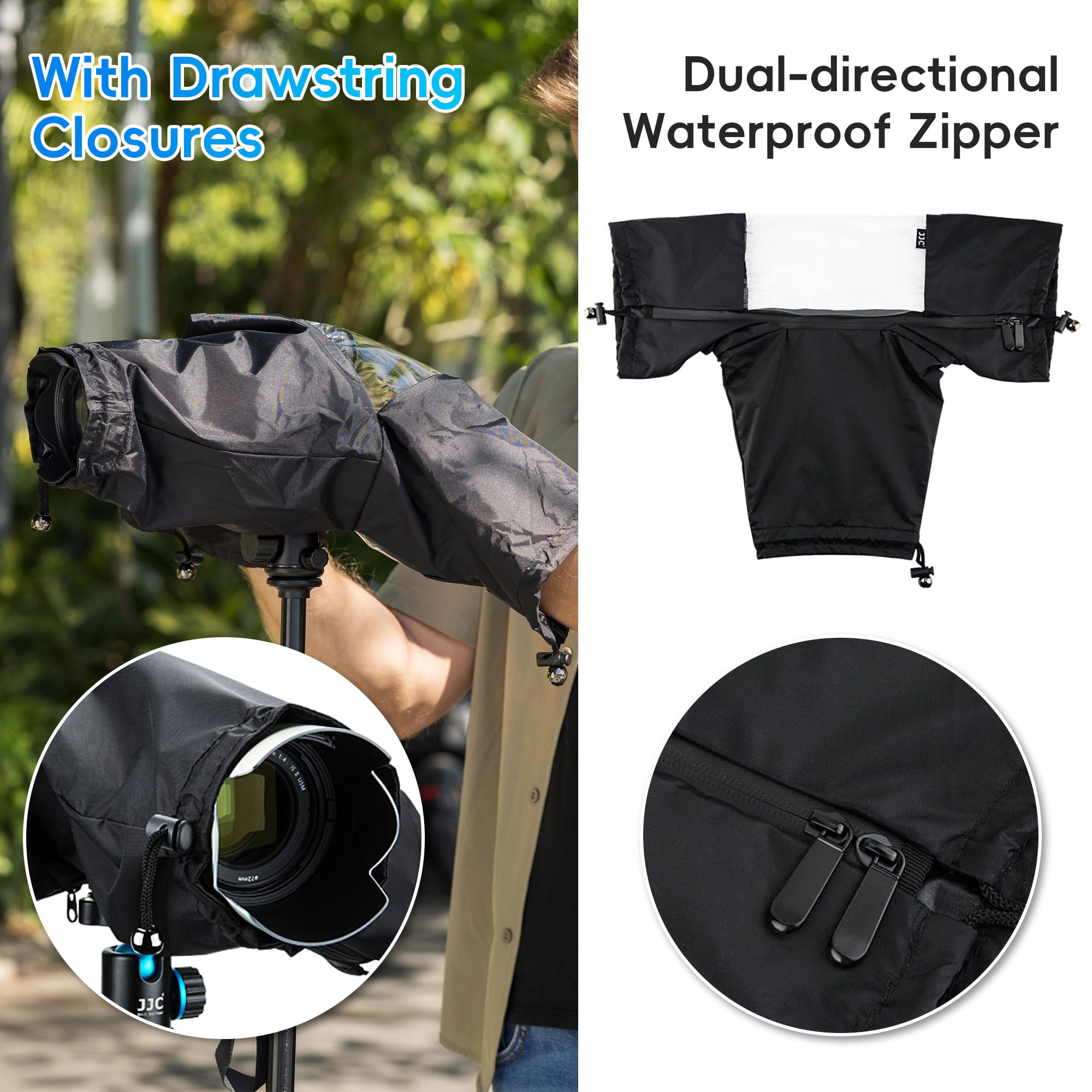 Waterproof Camera Rain Cover for Canon Nikon Sony Fujifilm DSLR & Mirrorless Cameras - Professional Rain Protection for Outdoor Photography, Travel, Hiking & Adventure Sports