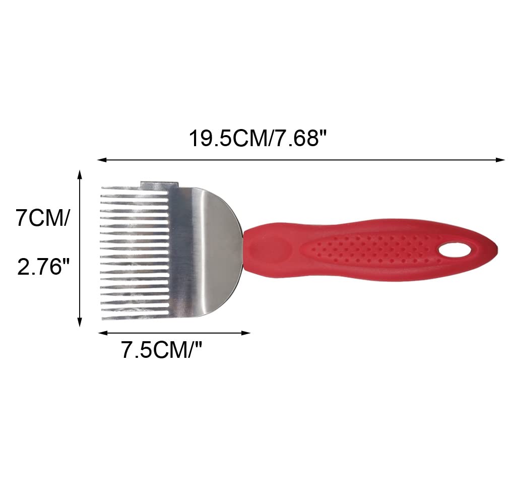 Stainless Steel Honey Uncapping Fork Knife - Beekeeping Tool for Honeycomb Scraping, Wax Removal & Honey Extraction | Durable Beekeeper Equipment for Wooden & Plastic Frames | Perfect for Home Beekeepers & Commercial Apiaries