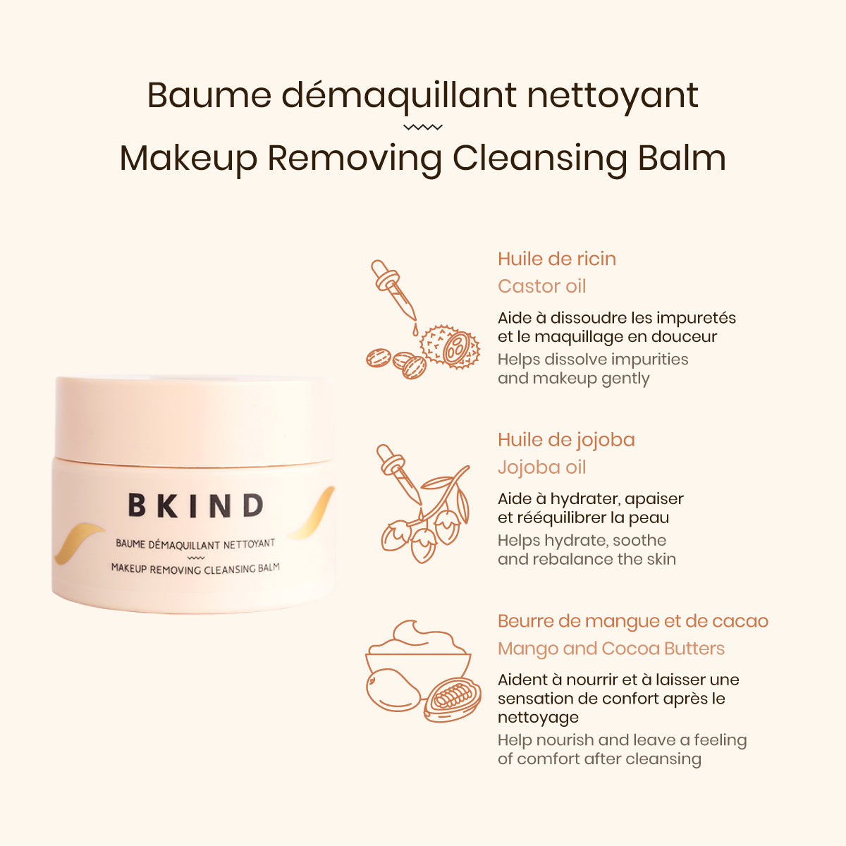 Best Makeup Removing Cleansing Balm for Sensitive Skin - Gentle & Effective Facial Cleanser - Perfect for Daily Skincare Routine & Travel