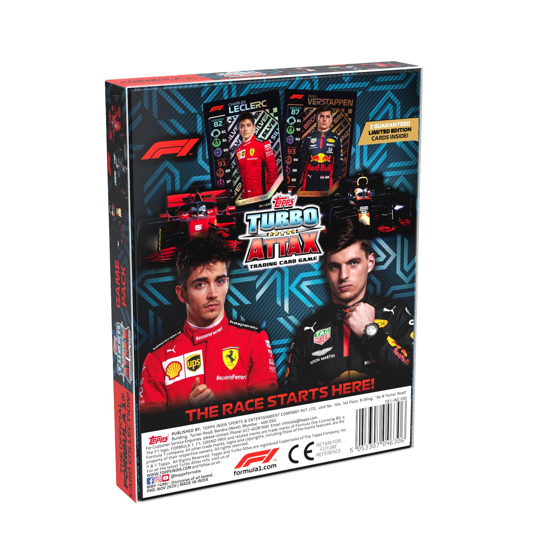 Topps F1 Turbo Attax Trading Card Game Pack - Collectible Formula 1 Racing Cards for Kids & Adults - Perfect for Game Nights, Gifts, and Sports Memorabilia Collections