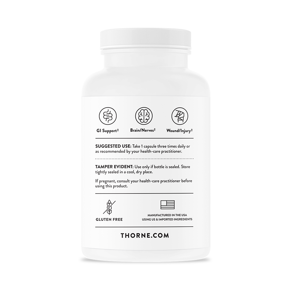 Thorne L-Glutamine Powder (SA518) - Pure Amino Acid Supplement for Muscle Recovery, Gut Health & Immune Support - Ideal for Athletes, Fitness Enthusiasts & Digestive Wellness