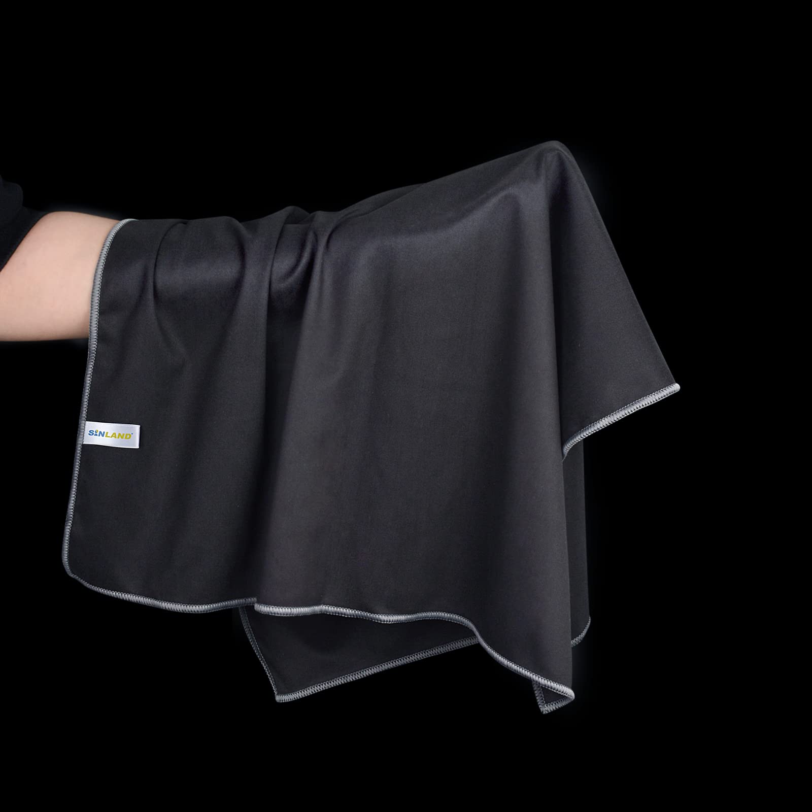 Premium Microfiber Glass Polishing Cloths - 20x25 Inch (4-Pack) for Wine Glasses & Dishes - Lint-Free Drying Towels