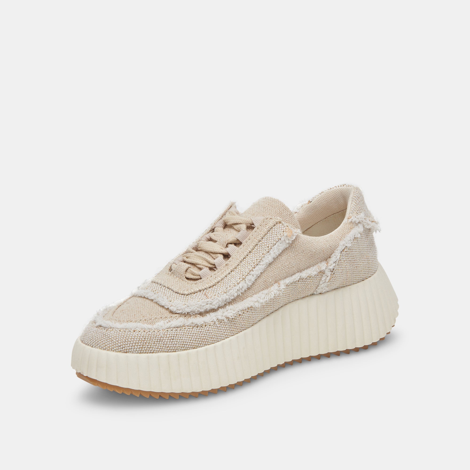 DOLEN FRAY Sneakers - Sand Canvas Casual Shoes for Men & Women | Comfortable Walking & Everyday Wear | Perfect for Street Style, Travel & Outdoor Activities
