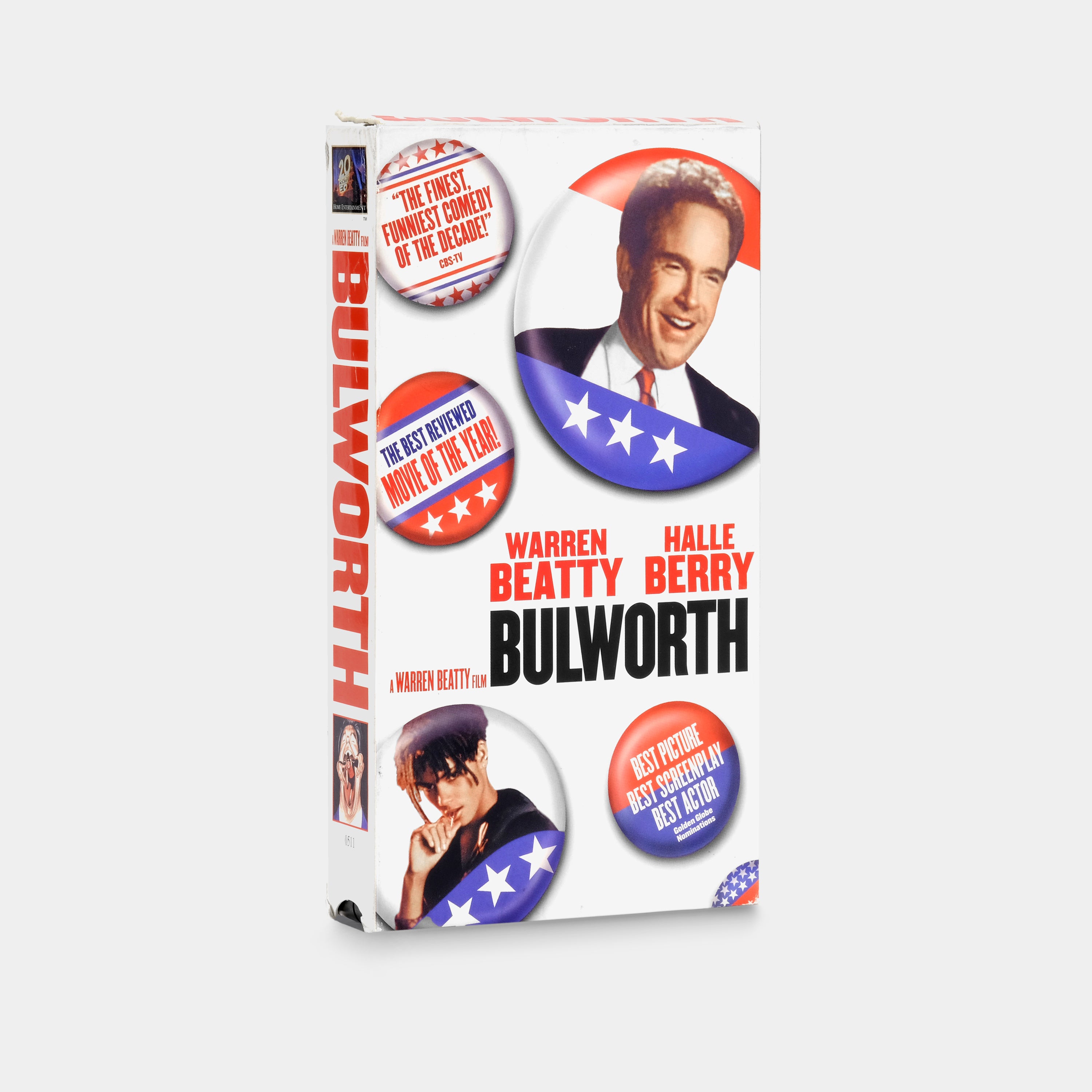 Bulworth VHS Tape - Classic 90s Political Satire Movie - Perfect for Movie Collectors & Nostalgia Lovers - Great for Home Theater Nights & Retro Film Screenings