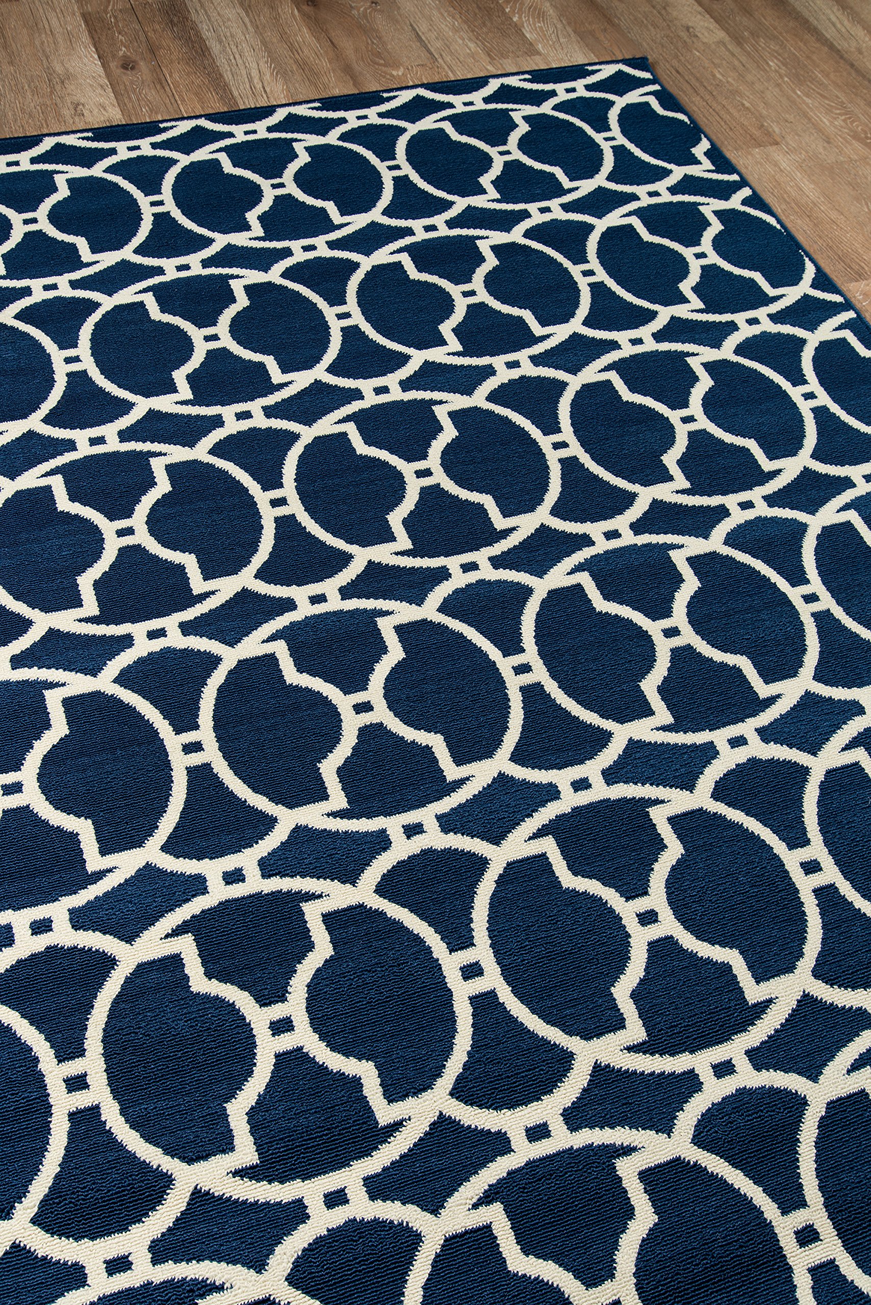 Momeni Baja Collection Contemporary Indoor Outdoor Area Rug - UV Protected Fade Resistant Easy Clean - 7'10