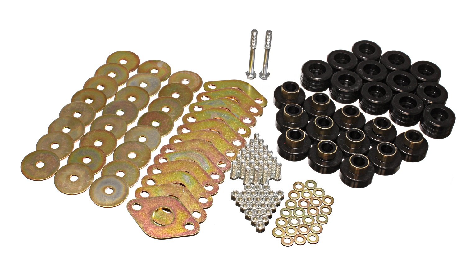 Energy Suspension 2.4109G Body Mount Set with Hardware - Durable Polyurethane Bushings for Smooth Ride & Vibration Reduction - Perfect for Jeep, Truck & SUV Off-Roading & Daily Driving