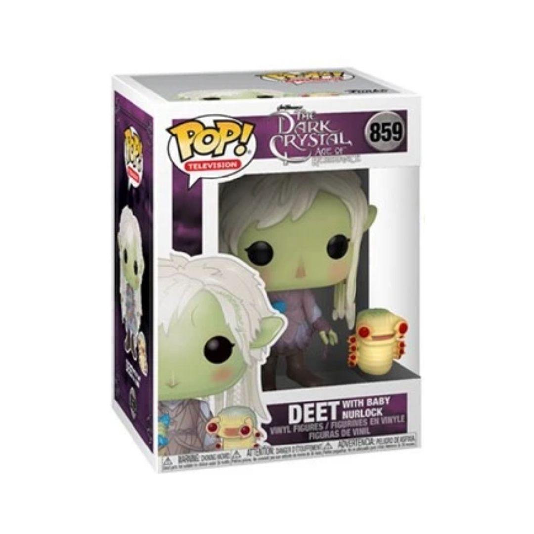 Funko Pop! Dark Crystal Age of Resistance Deet with Baby Nurlock #859 - Collectible Vinyl Figure for TV Series Fans & Fantasy Lovers - Perfect for Display, Gifts, and Pop Culture Collections