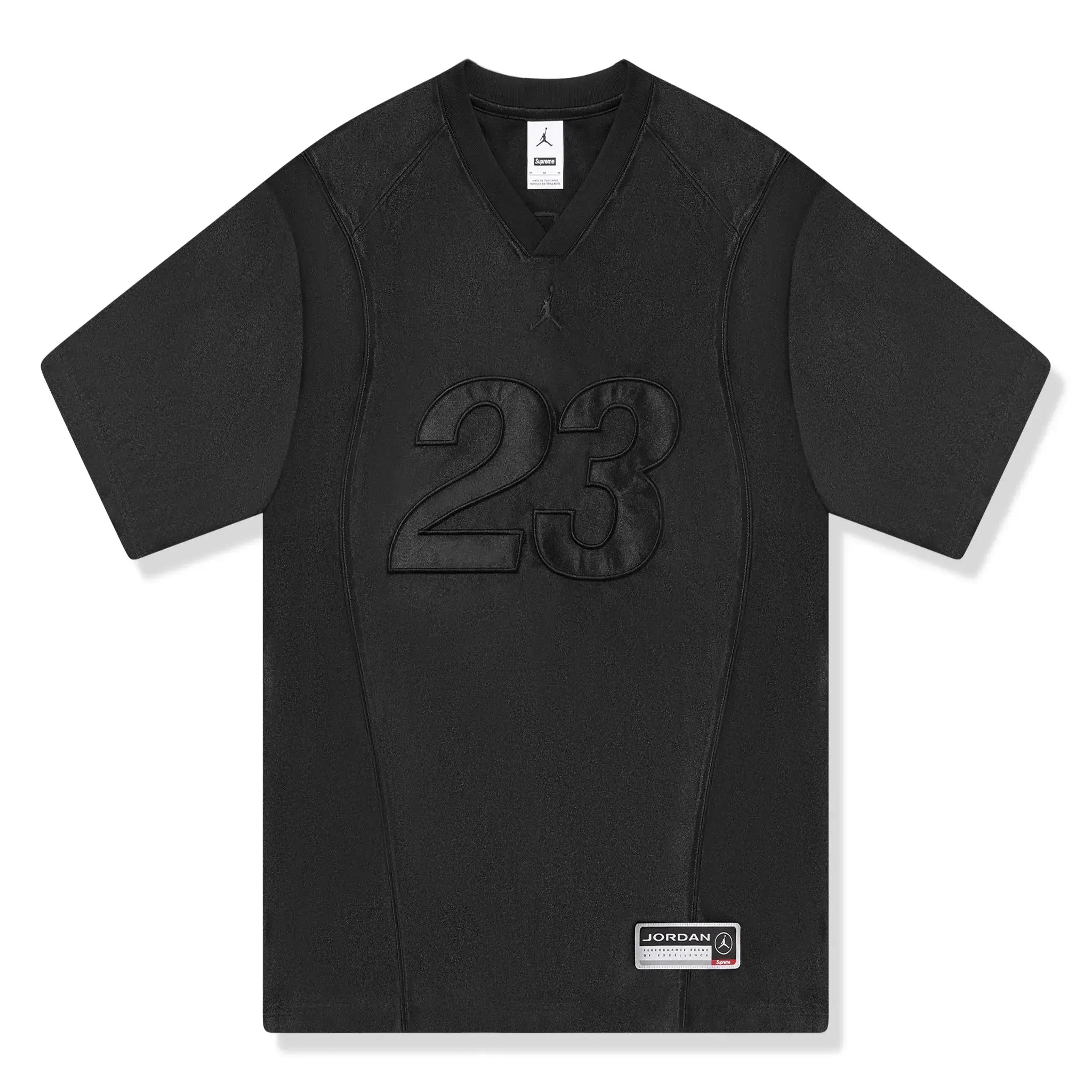Supreme x Jordan Black Warm-Up Jersey for Men - Basketball Training & Streetwear Fashion