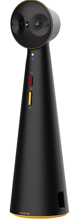 IPEVO TOTEM 180 360° Panoramic Webcam for Video Conferencing, Online Meetings & Remote Work - High Definition Conference Camera with Wide Angle Lens (Perfect for Zoom, Teams & Webex Calls)