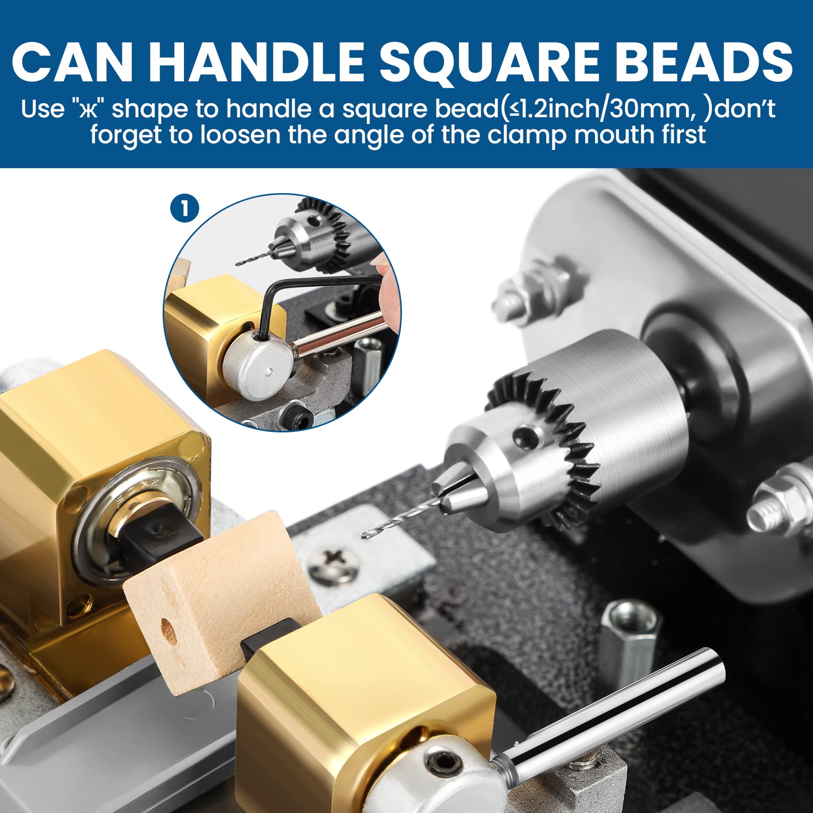 BAOSHISHAN 480W High-Power Pearl Drilling Machine for Jewelry Making - Efficient Pearl Holing Tool with 110V for DIY Crafts, Beading & Professional Jewelry Design