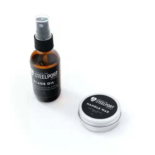 Premium Carbon Steel Knife Care Kit - Rust Prevention & Sharpening Tools for Chefs - Perfect for Kitchen, Camping & Outdoor Cooking