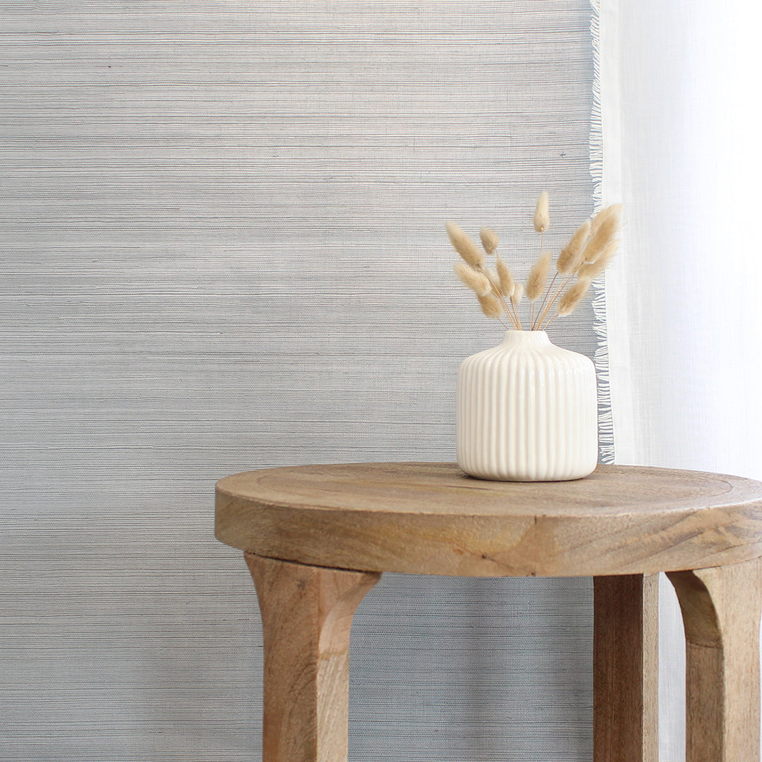 Natural Sisal Grasscloth Wallpaper - Textured Eco-Friendly Peel and Stick Wall Covering for Living Room, Bedroom, or Office Decor