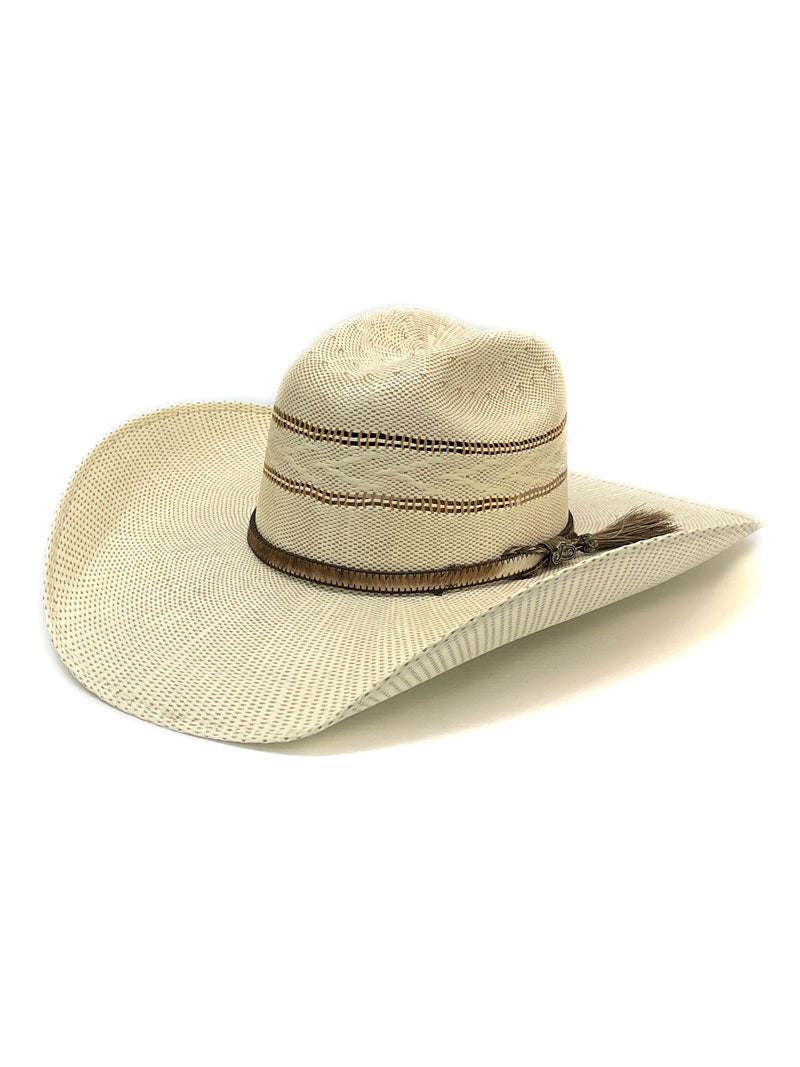 Justin JS2B56BEXR4414 Men's Bent Rail Bexar Straw Hat in Ivory Tan - Perfect for Summer Outdoor Activities, Beach Vacations & Countryside Adventures