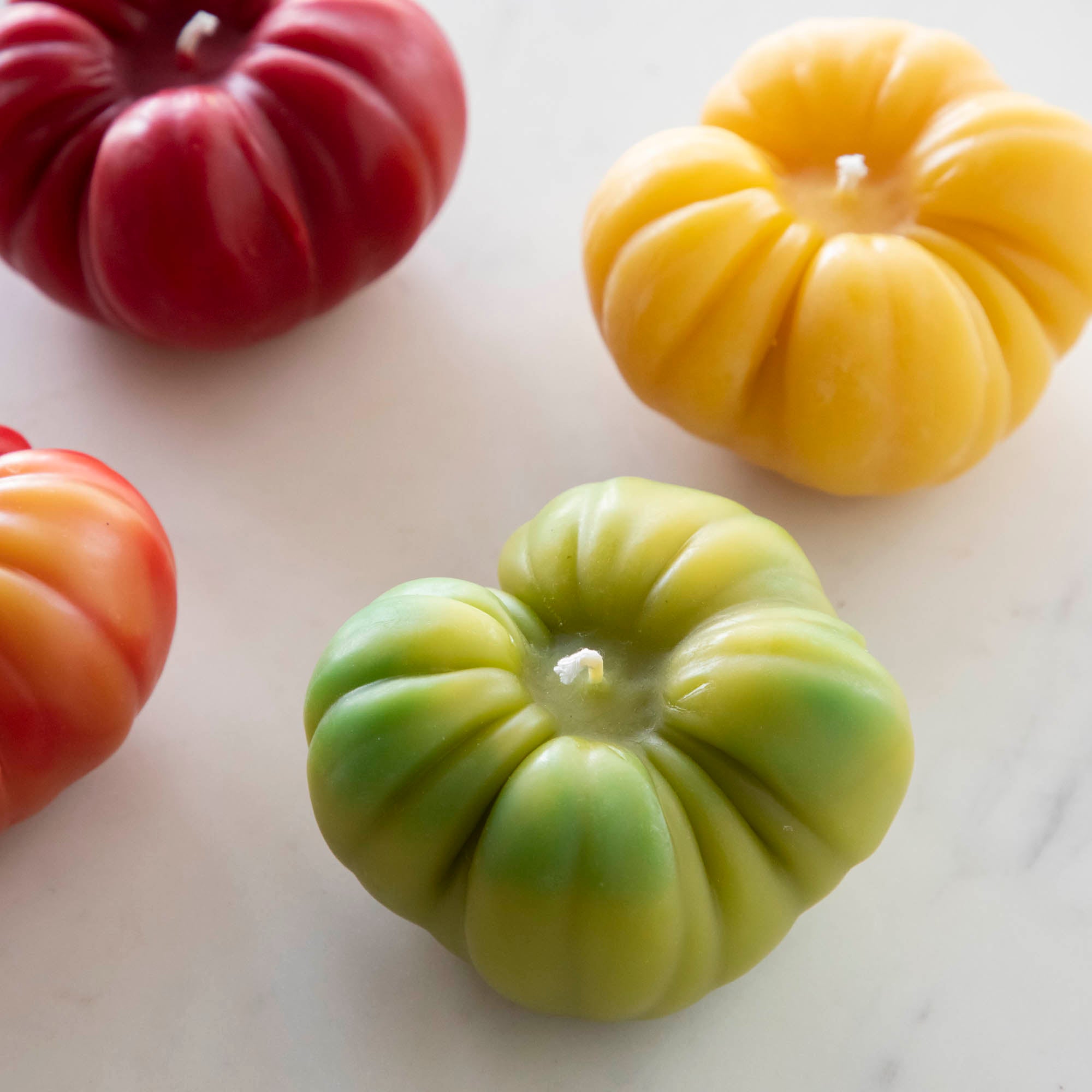 Organic Heirloom Tomato Scented Beeswax Candles - Handmade, Natural, Non-Toxic for Home, Kitchen & Romantic Dinner Ambiance