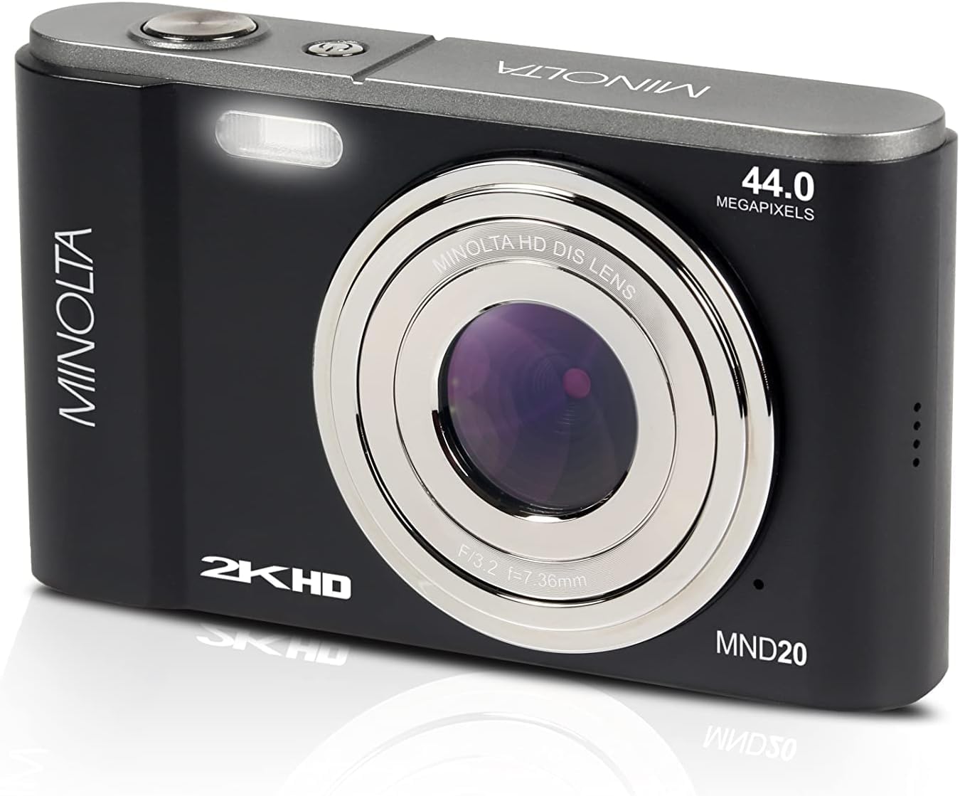 Minolta MND20 44MP Digital Camera - 2.7K Ultra HD Video, 3.0