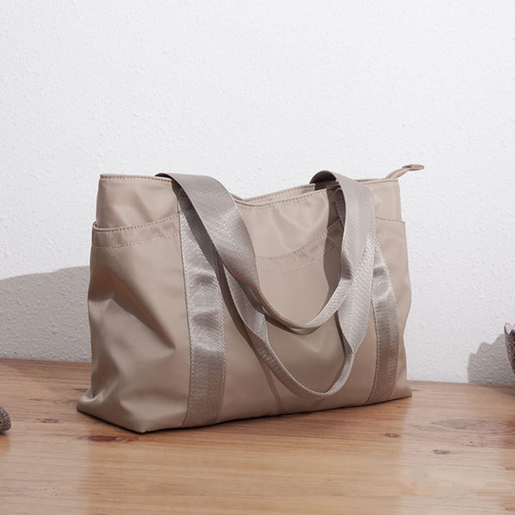 Stylish Large-Capacity Shoulder Bag for Women & Men - 37x27cm Travel Tote, Shopping Bag with Durable Fabric - Perfect for Grocery Trips, Beach Outings & Daily Commute (Multiple Colors Available)