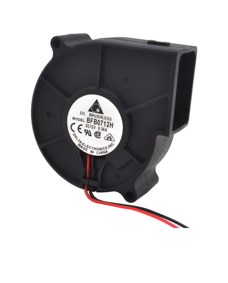 Delta BFB0712H 75x75x30mm 12V DC Blower Fan - High Performance Cooling for Projectors, Electronics & DIY Projects - Perfect for Home Theater, Office Equipment & Ventilation Systems