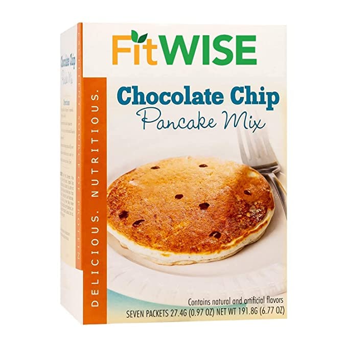 FitWise High Protein Chocolate Chip Pancake Mix - Ideal Protein Compatible, Keto & Low Carb Friendly for Healthy Breakfast & Weight Loss