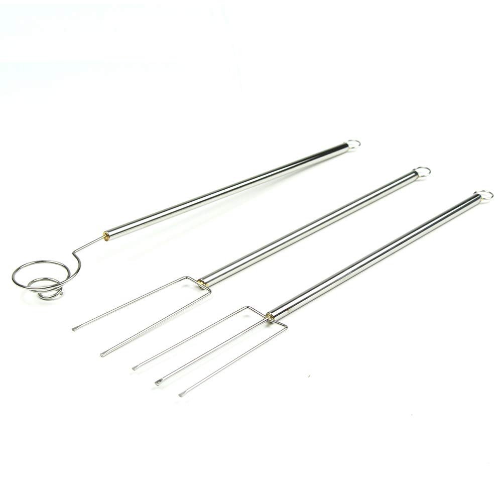 Premium Chocolate Dipping Tools Set - 3-Piece Stainless Steel Fondue & Candy Making Kit for Home Bakers & Dessert Lovers (Perfect for Valentine's Day, Parties & DIY Treats)