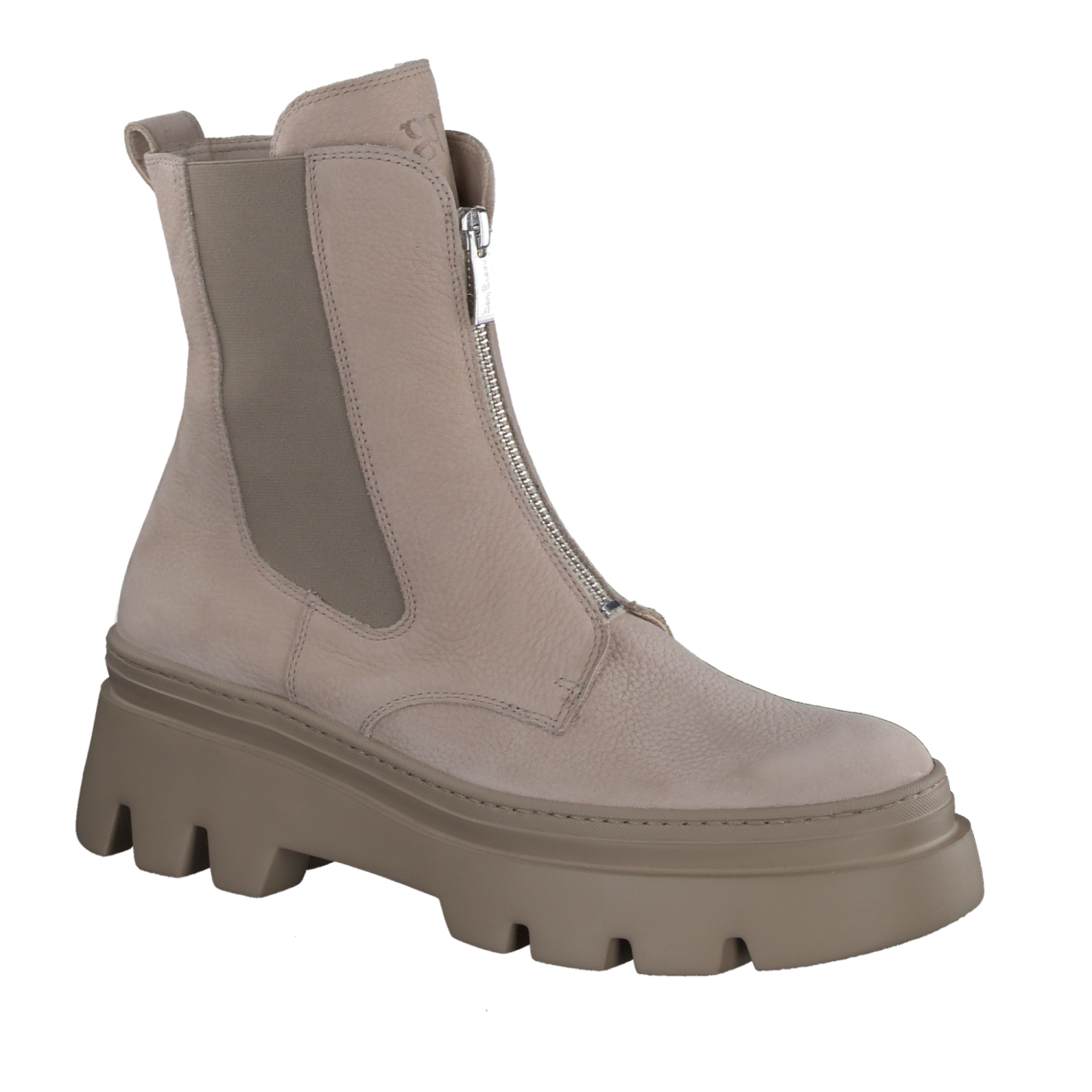 PAUL GREEN Taupe Zip-Up Ankle Boots 8030 - Stylish & Comfortable Women's Boots for Fall & Winter Fashion, Office & Casual Wear