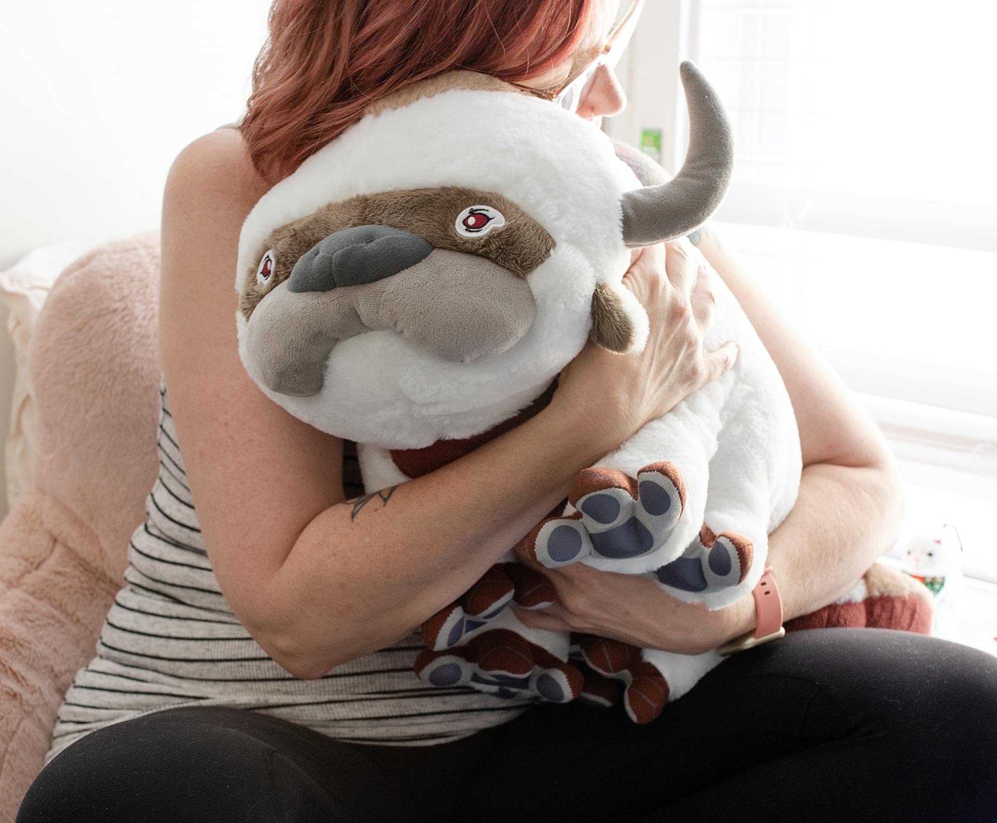 Golden Bell Studios Avatar: The Last Airbender Appa 22-Inch Plush Toy - Soft Stuffed Animal, Anime Manga Collectible Gift for Kids & Fans | Perfect for Bedroom Decor, Birthday Presents & Cosplay Accessories