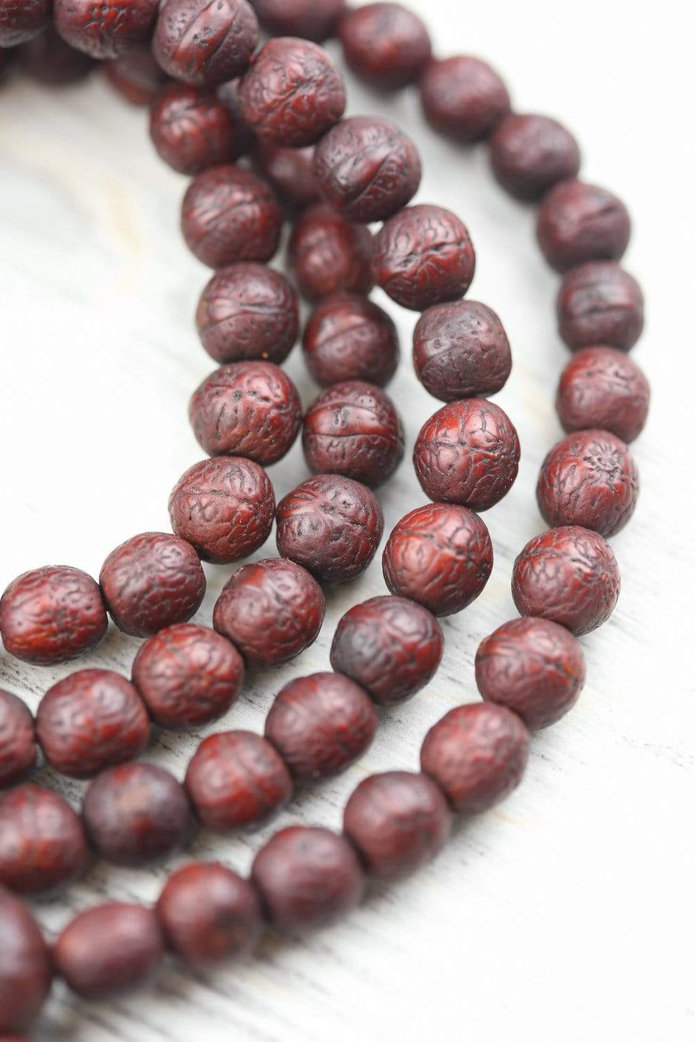 108 Beads Antique Bodhi Mala Prayer Beads Necklace - Natural Wood Meditation Rosary for Buddhist Chanting, Yoga & Spiritual Practice - Perfect Gift for Mindfulness & Stress Relief