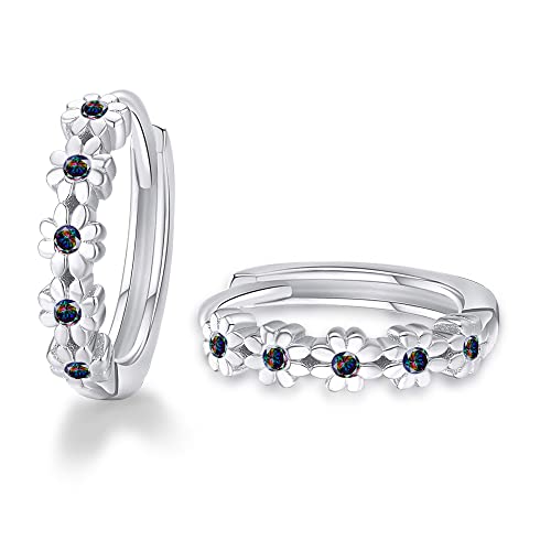 White Gold-Multicolored CZ