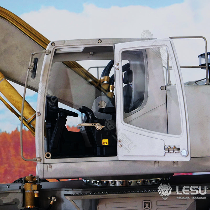 1/14 LESU RC Metal Aoue ET30H Wheeled Excavator Toy - Hydraulic System with Pump Valve, LED Lights & Axle - Fast Shipping - Perfect for Construction Simulation, RC Hobbyists & Collectors