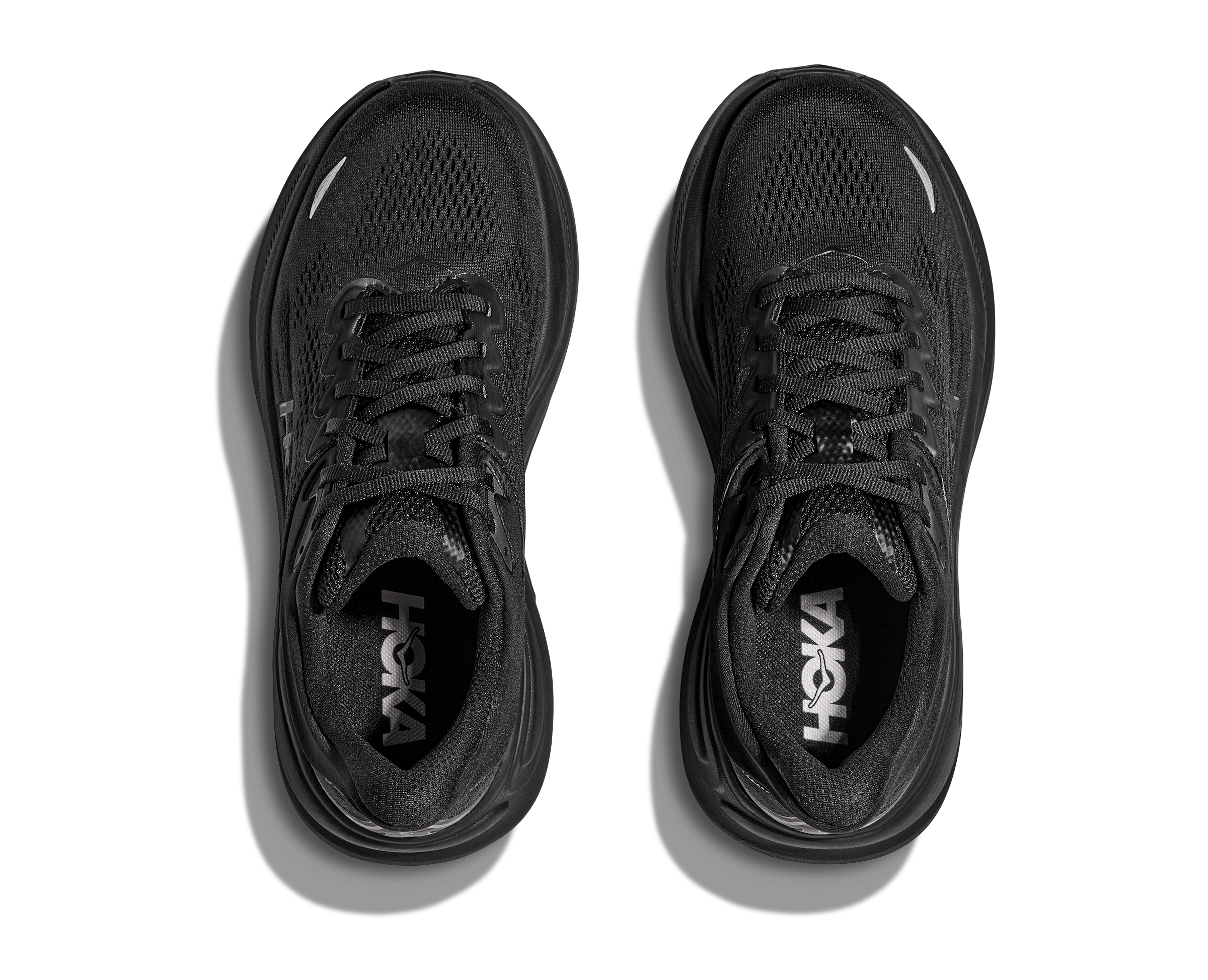 HOKA Women's Bondi 9 WIDE Running Shoes - BBLC Black/Black | Cushioned Road Running & Walking Shoes for Women with Arch Support | Perfect for Marathon Training, Jogging & Everyday Comfort