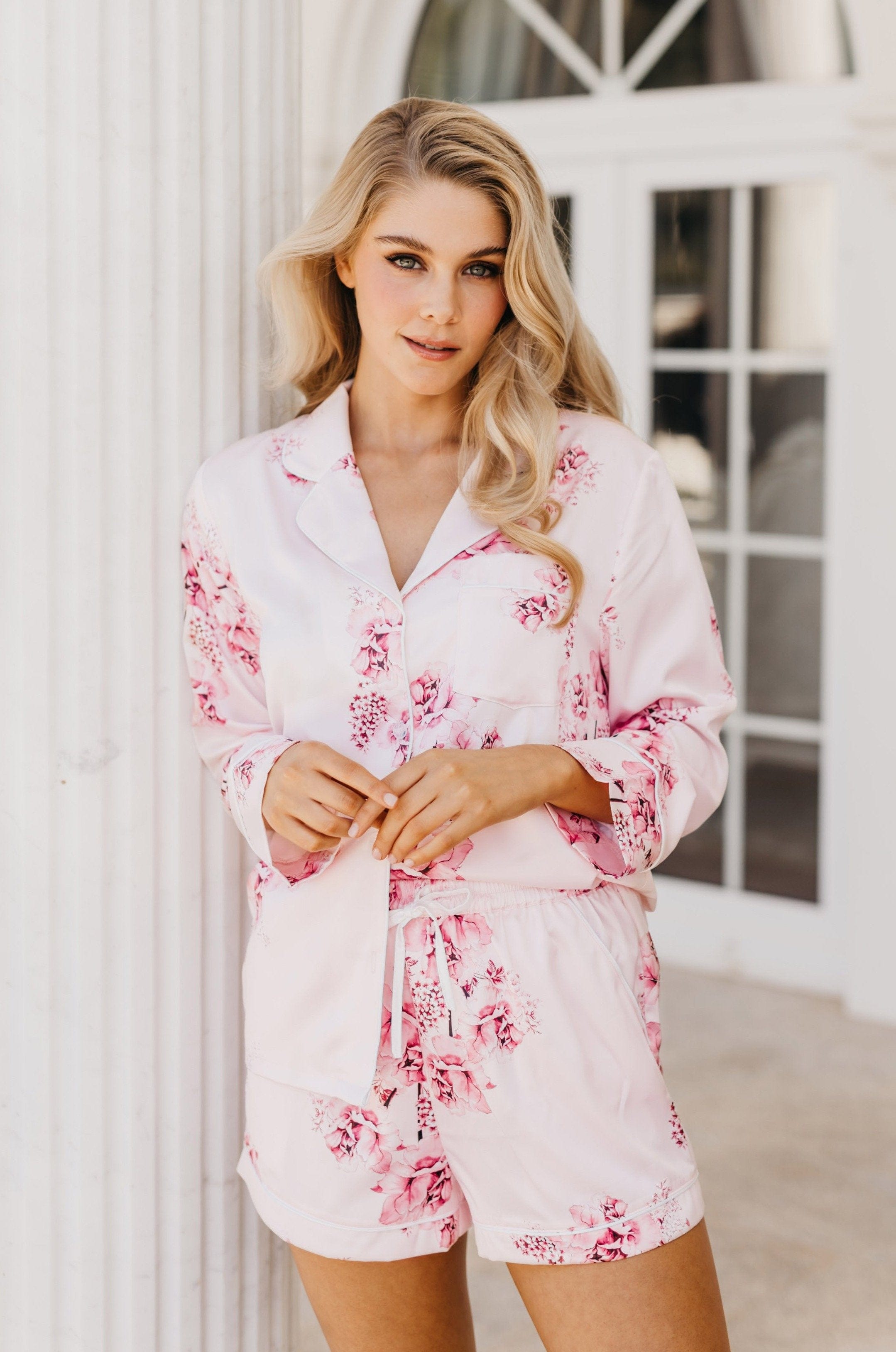 Romi Floral Printed Pajama Set for Women - Soft & Comfortable Sleepwear - Perfect for Lounge, Sleep, and Relaxation at Home