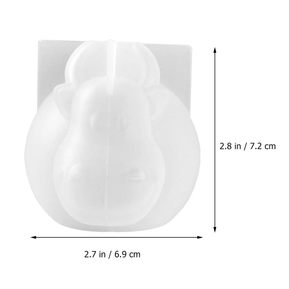 EXCEART Silicone Resin Molds for DIY Crafts - Cattle Cow & Chinese Zodiac Ox Epoxy Casting Molds - Perfect for Making Keychains, Jewelry, Home Decor (Year of The Ox 2021)