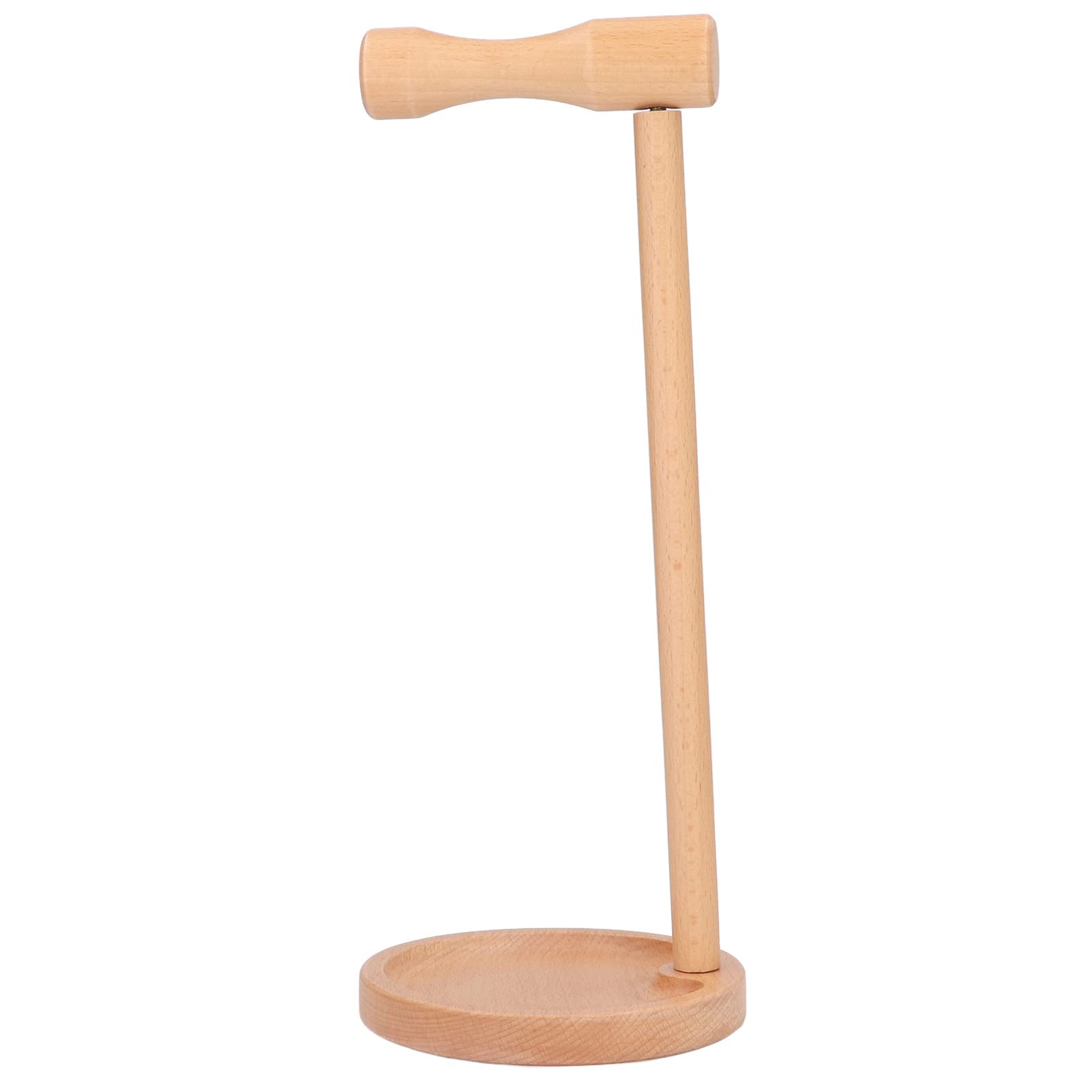 Premium Beech Wood Headphone Stand - Durable, Non-Fading Headset Holder with Comfortable Grip for Gaming Headsets, Home & Office Desk Organization Accessory - Perfect for Displaying Headphones in Gaming Setup or Workspace