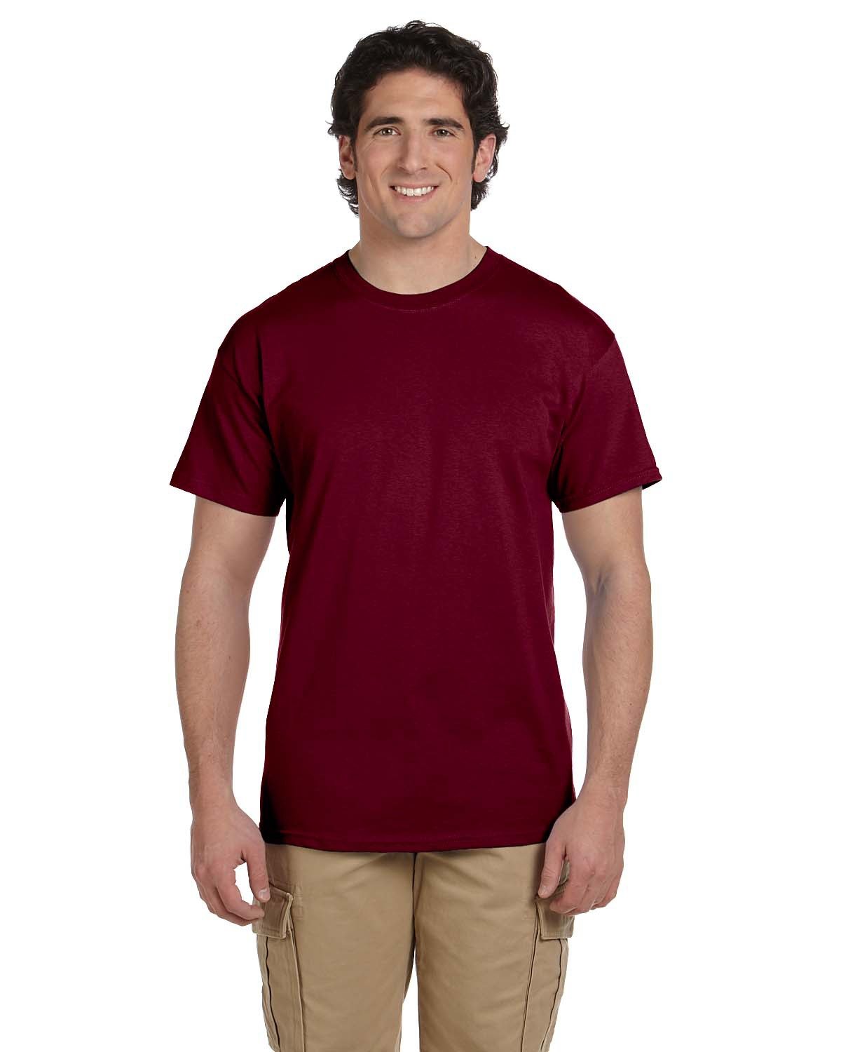 Fruit of the Loom Men's Premium Cotton Crew Neck T-Shirts Pack - Soft Breathable Casual Tees for Everyday Wear, Gym & Lounge