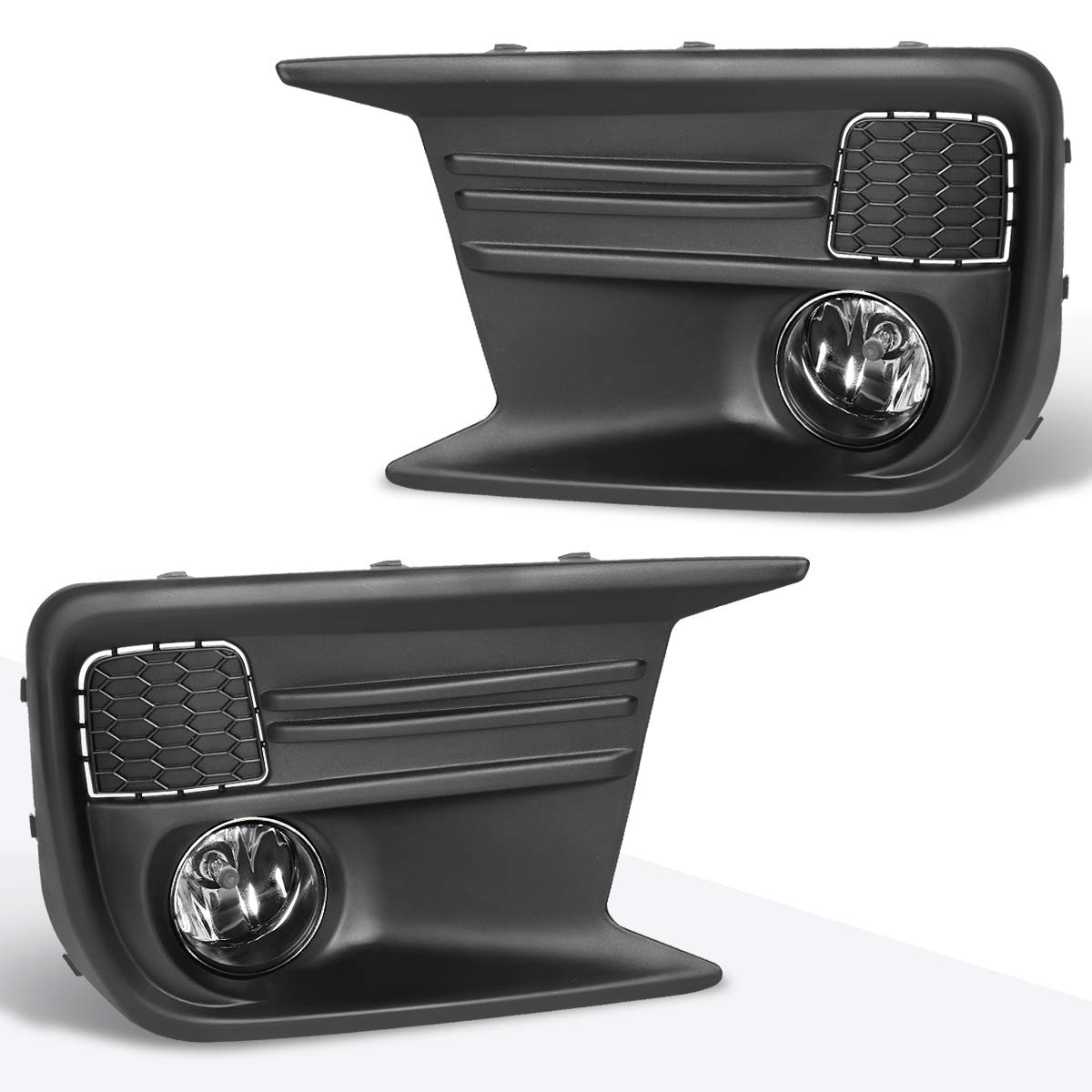 Clear Lens Front Bumper Fog Light Kit with Bezel, Wiring & Switch - Compatible with Subaru WRX 2018-2019 | Enhanced Visibility for Night Driving & Foggy Conditions