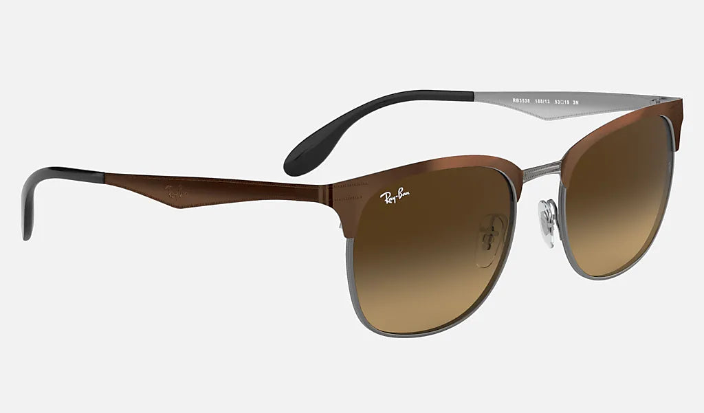 Ray Ban RB3538 Sunglasses 53mm Brown/Brown Gradient Polarized Aviator - Stylish UV Protection for Driving, Outdoor & Fashion