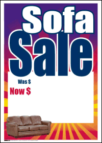 100-Pack Sale Tags for Furniture - Perfect for Sofa Sales & Retail Promotions | Durable & Reusable Store Display Labels