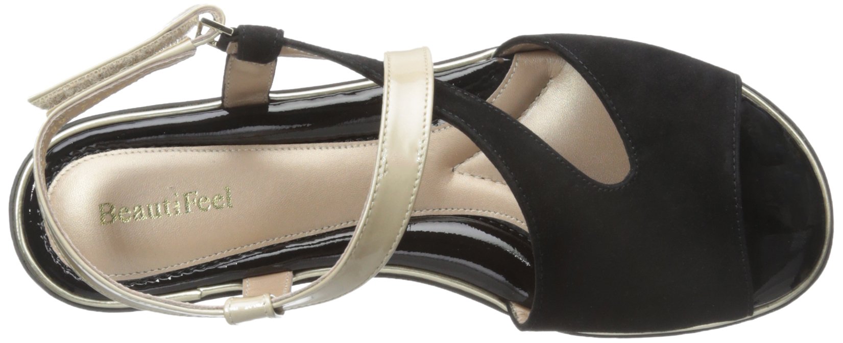 Beautifeel Women's Lago Comfortable Dress Sandals - Elegant Summer Wedge Heel Shoes for Weddings, Parties & Beach Vacations