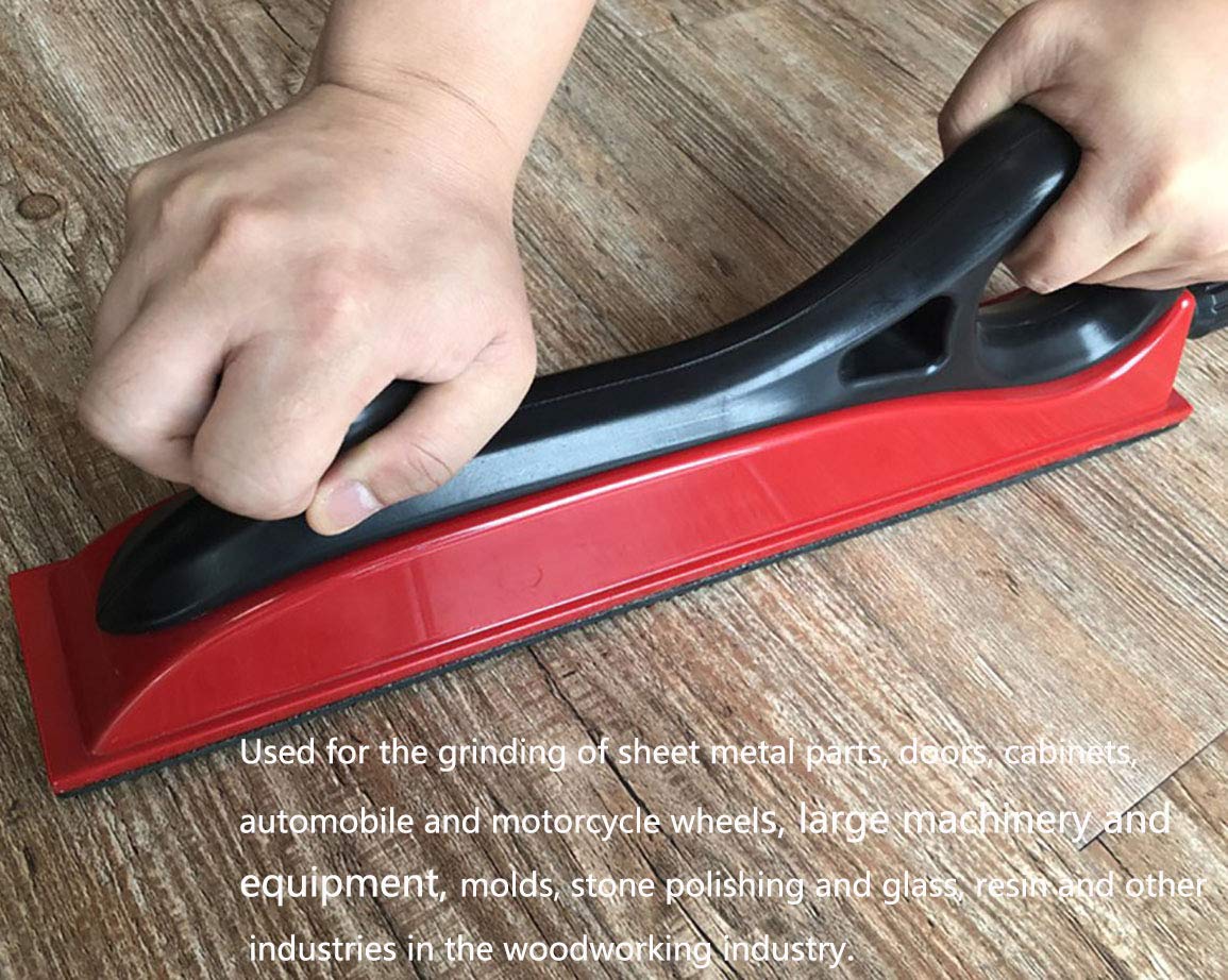 Dust-Free Dry Grinding & Vacuum Cleaning Hand/Push Plate - Metal Polishing Tool for Sheet Metal Spray Painting | Perfect for Auto Body Repair, Metalworking & DIY Projects