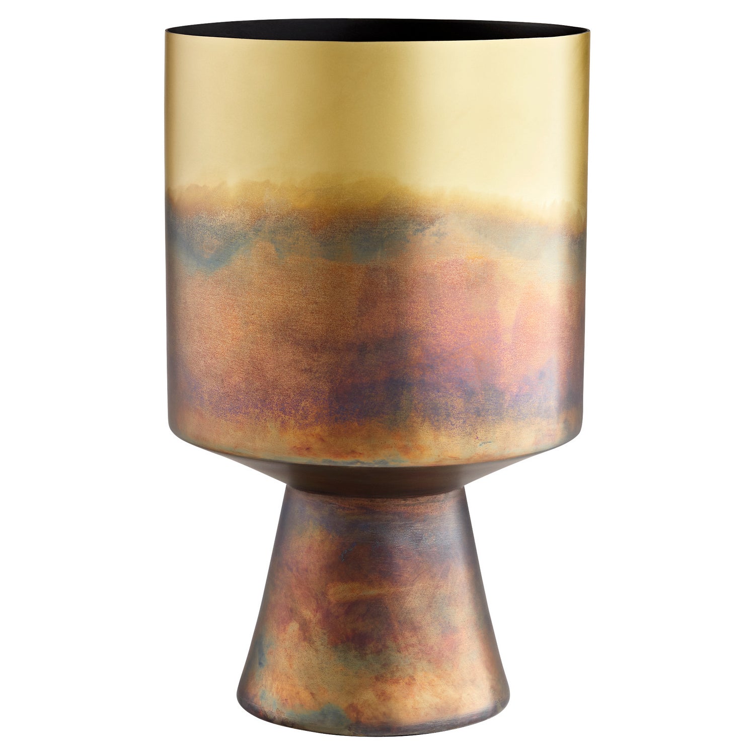 Cyan Design 11162 Rhizome #1 Gold Planter - Modern Indoor Flower Pot for Home Decor, Office Plants & Succulent Display