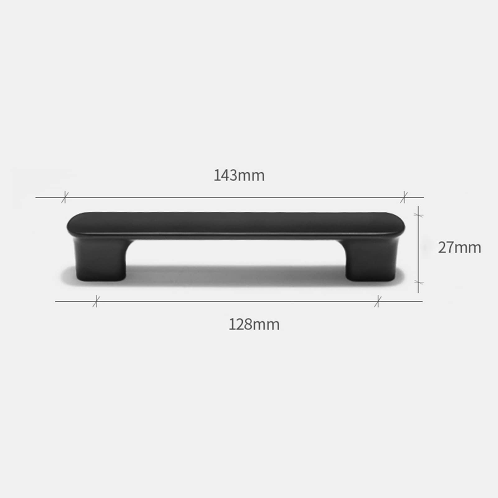 Zinc Alloy Cabinet Knobs and Pulls - 128mm Hole Center Black Kitchen Drawer Handles, Cupboard Door Handles for Bedroom Closet & Furniture Hardware Decoration | Perfect for Modern Kitchen Remodeling and DIY Home Upgrade